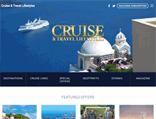 Tablet Screenshot of cruiseandtravellifestyles.com